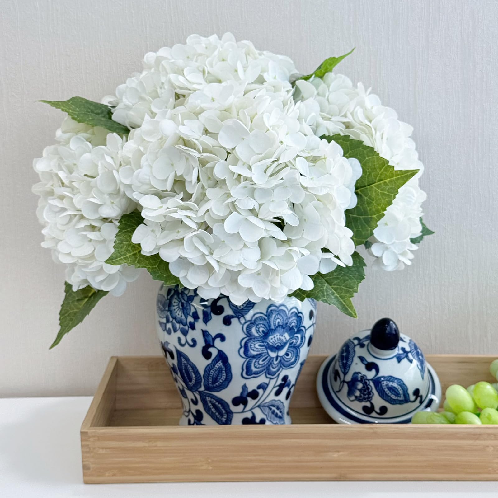Amazon.com: ZYTUYO 4 Pcs Real Touch White Hydrangeas Artificial